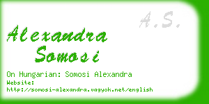 alexandra somosi business card